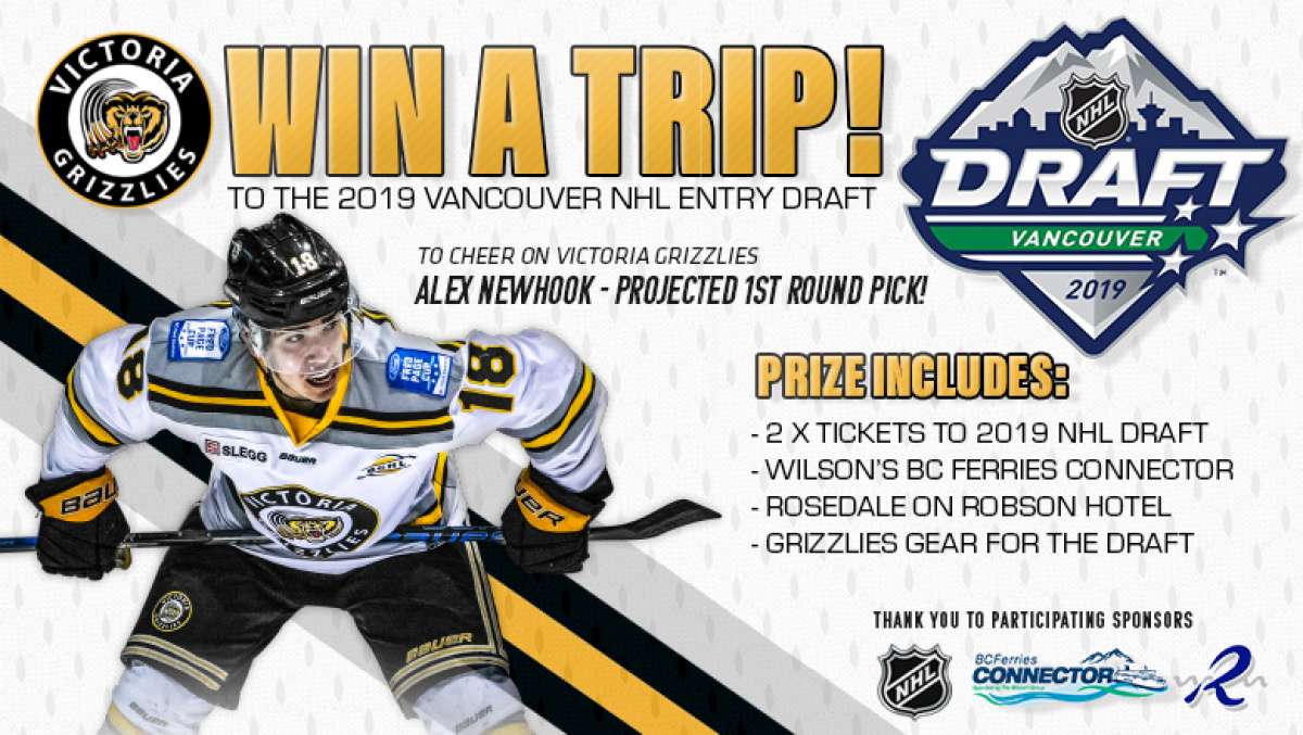 Win tickets to the NHL Draft with Victoria Grizzlies!