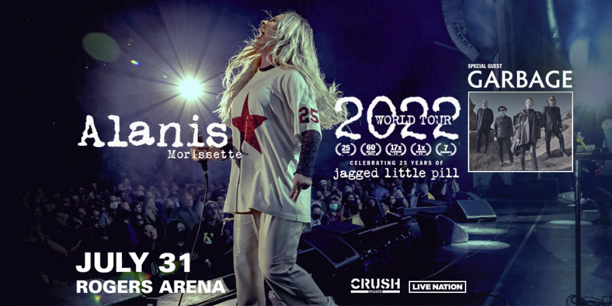 Win a pair of tickets to Alanis Morissette!