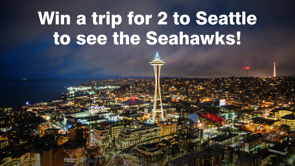 Win a trip for 2 to Seattle to see the Seahawks!